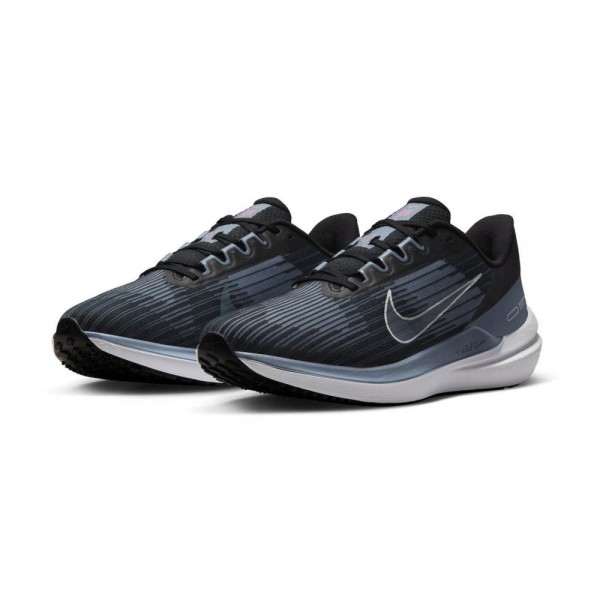 Nike Winflo 9 Straßenlaufschuhe Herren schwarz grau weiß