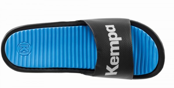 Kempa Mens Beach Shower Pool Summer Slide Sandals Shoes Light Blue Black