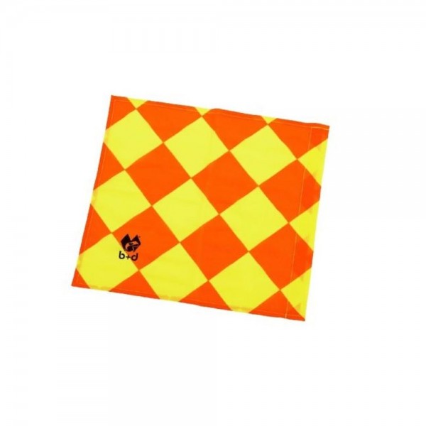 B+D Football Soccer Linesman Flag Cloth b+d Quadro I Diamond Yellow Red