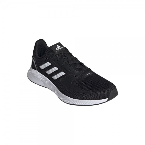 Adidas Mens Running Run Falcon 2.0 Sports Shoes Trainers Black White
