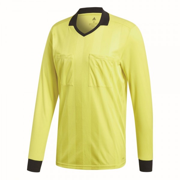Adidas Mens Referee 18 Sports Football Soccer Long Sleeve Jersey Shirt Top Yellow