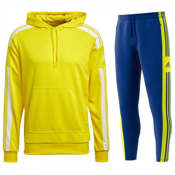Adidas Fußball Kinder Trainingsanzug Squadra 21 gelb blau