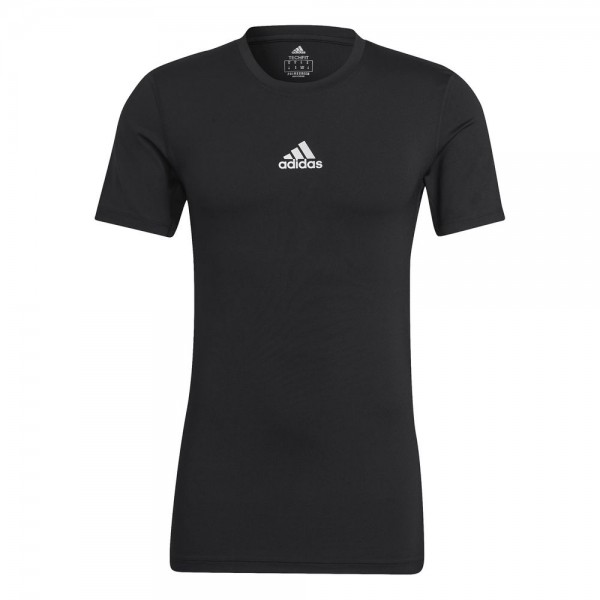 Adidas Football Soccer Mens Techfit Training Compression Short Sleeve Tee Top
