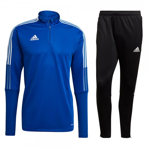 Adidas Tiro 21 Trainingsanzug Kinder blau schwarz