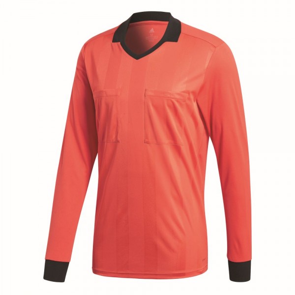 Adidas Mens Referee 18 Sports Football Soccer Long Sleeve Jersey Shirt Top Red