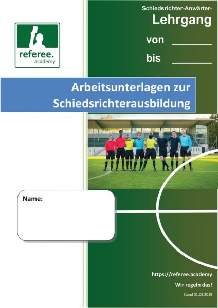 Referee Academy Ausbildungsheft 2023