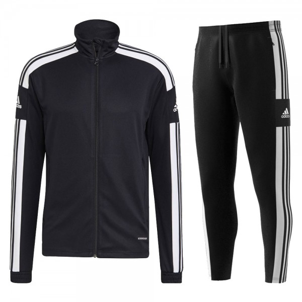 Adidas Polyesteranzug Squadra 21 Herren schwarz weiß