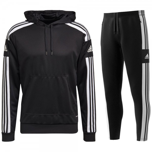 Adidas Fußball Herren Trainingsanzug Squadra 21 schwarz weiß