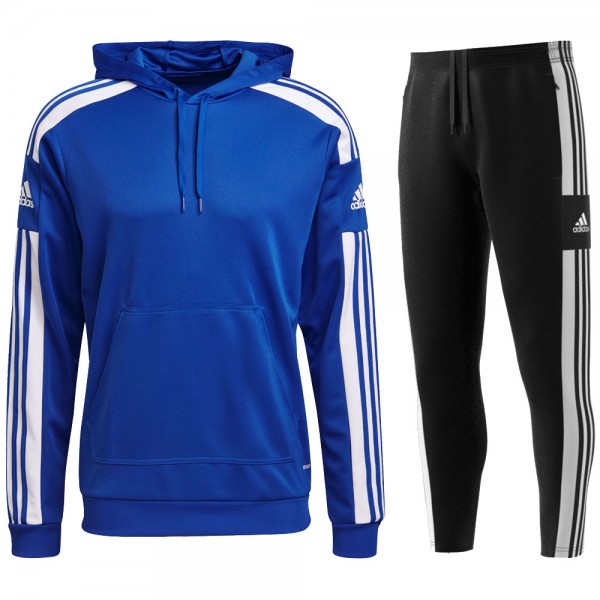 Adidas Fußball Herren Trainingsanzug Squadra 21 blau schwarz
