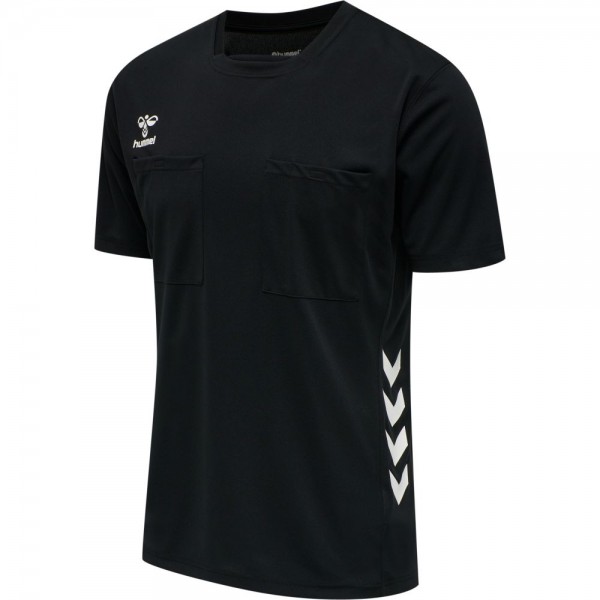 Hummel Football Soccer Referee Mens Short Sleeve SS Jersey Shirt Top
