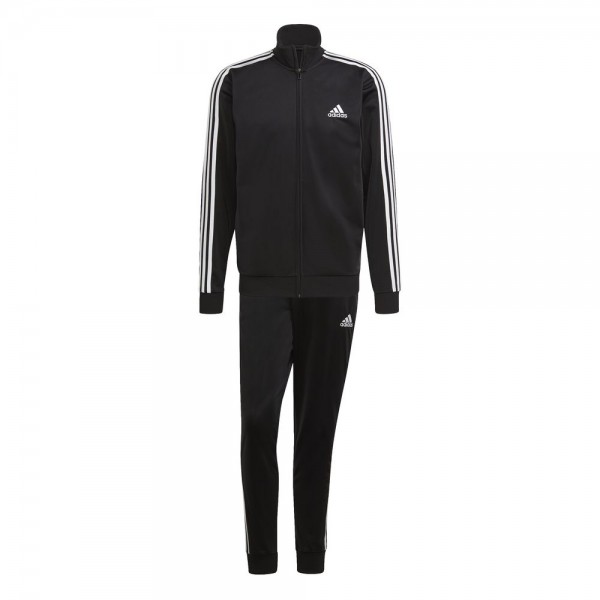 Adidas Essentials 3-Streifen Trainingsanzug Herren schwarz weiß