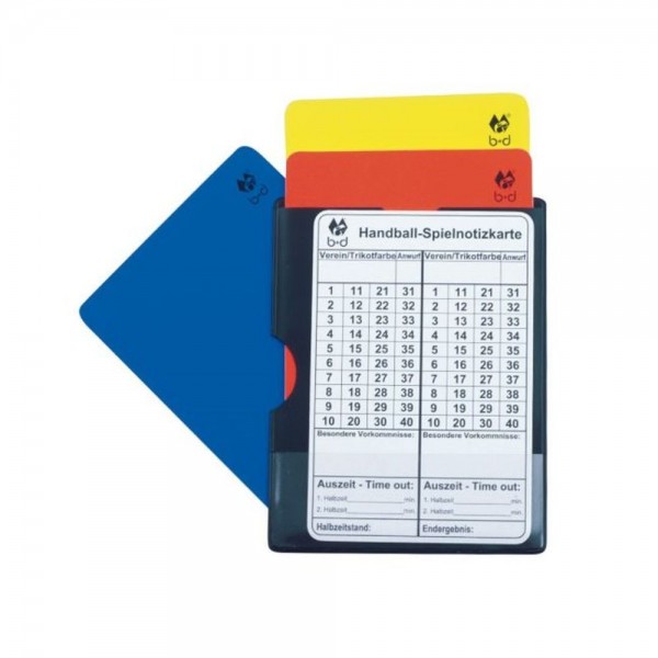 B+D Handball Referee Card Set Compact HB German