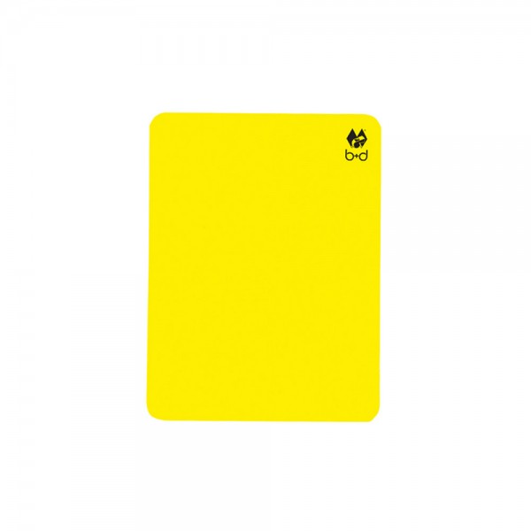 B+D Football Soccer Referee Card Yellow