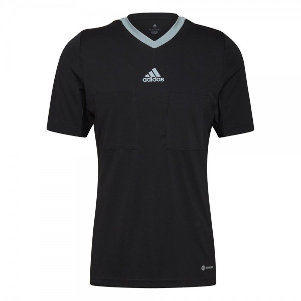 Adidas Football Soccer Mens Referee 22 Short Sleeve SS Jersey Shirt Black