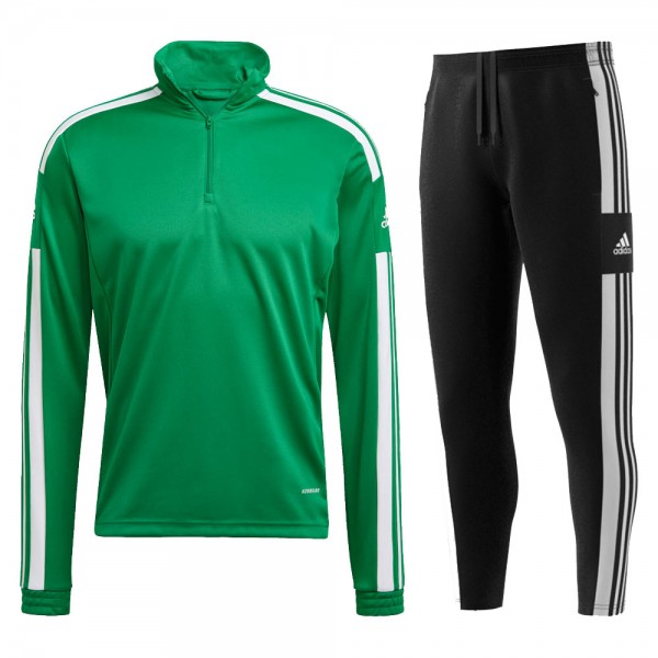 Adidas Squadra 21 Trainingsanzug Kinder grün schwarz