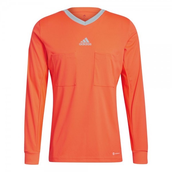 Adidas Football Soccer Mens Referee 22 Long Sleeve Jersey Shirt Ref22 Solar Red