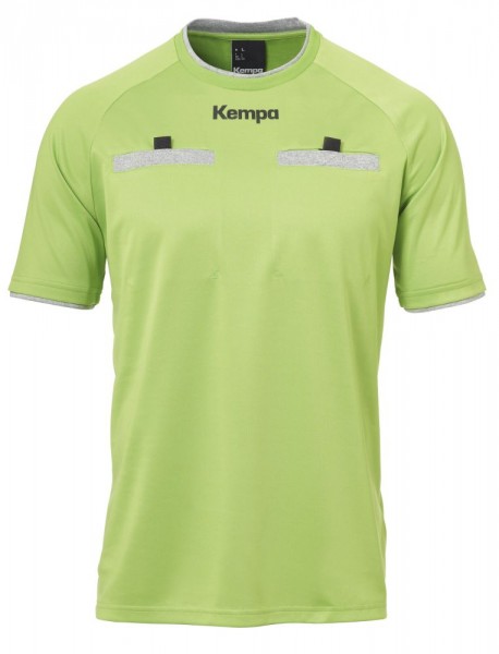 Kempa Handball Mens Kids Childrens Referee Short Sleeve SS Jersey Shirt Green