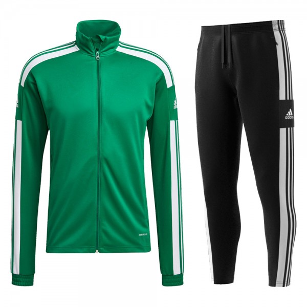 Adidas Polyesteranzug Squadra 21 Kinder grün/weiß schwarz