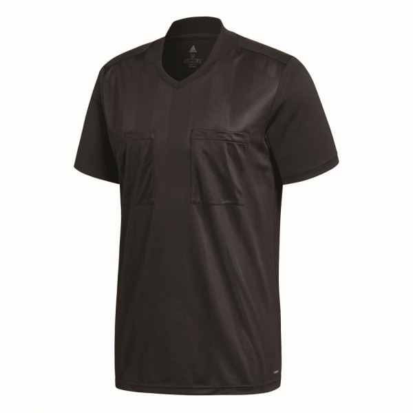 Adidas Mens Referee 18 Sports Football Soccer Short Sleeve Jersey Shirt Top Black
