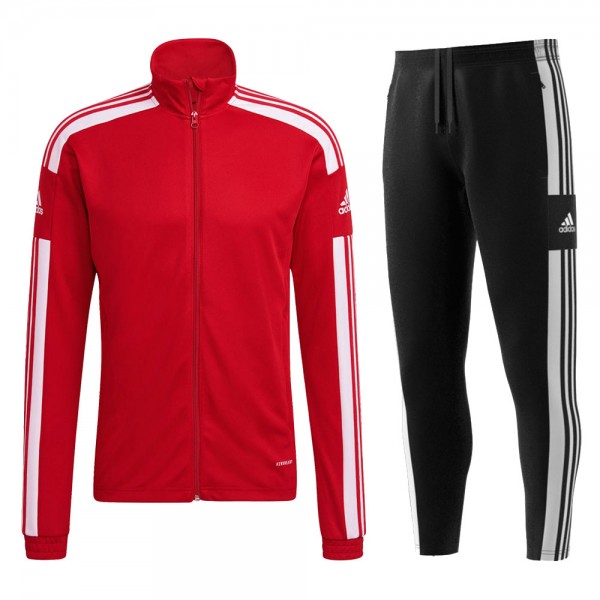 Adidas Polyesteranzug Squadra 21 Kinder rot/weiß schwarz