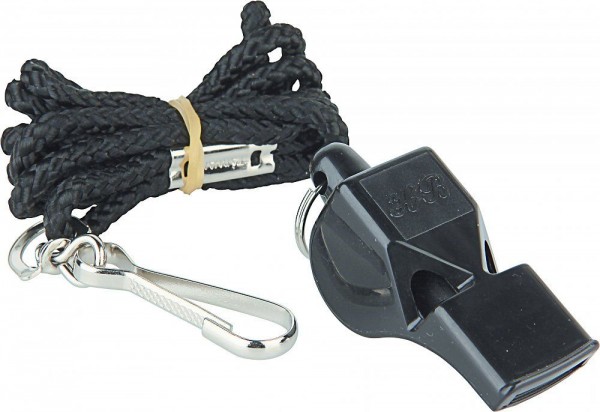 V3Tec Football Soccer Training Referee Professional Whistle with Cord Black