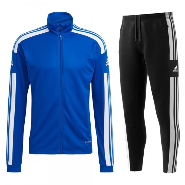 Adidas Polyesteranzug Squadra 21 Kinder blau/weiß schwarz