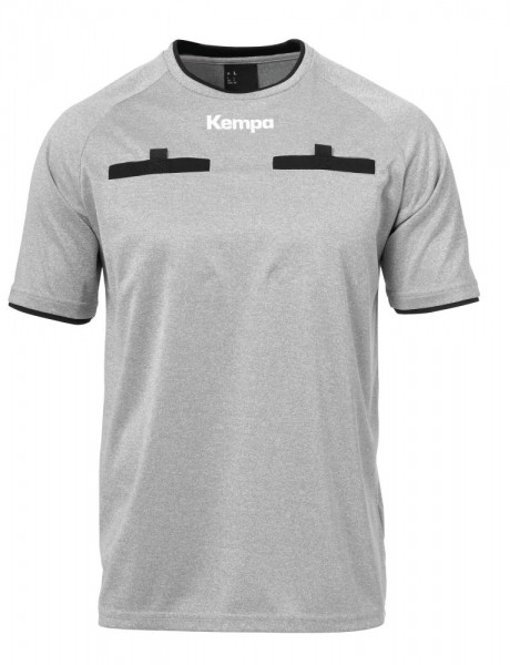Kempa Handball Mens Kids Childrens Referee Short Sleeve SS Jersey Shirt Grey
