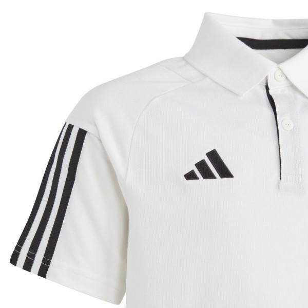 Adidas Tiro 23 Competition Poloshirt Kinder weiß schwarz