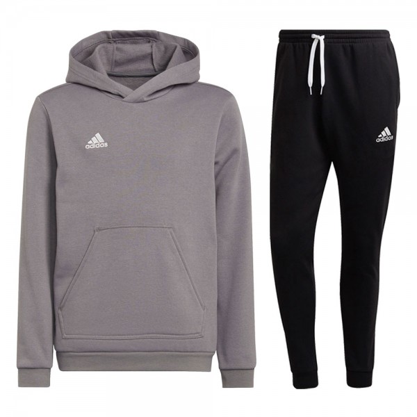 Adidas Entrada 22 Jogginganzug Kinder grau schwarz