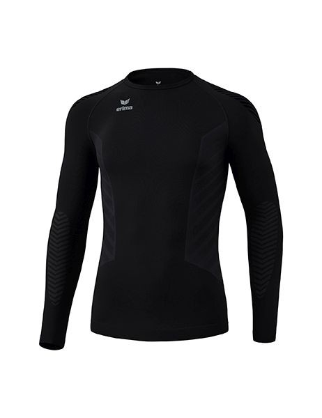 Erima Athletic Mens Kids Childrens Sports Training Long Sleeve Top Shirt Black