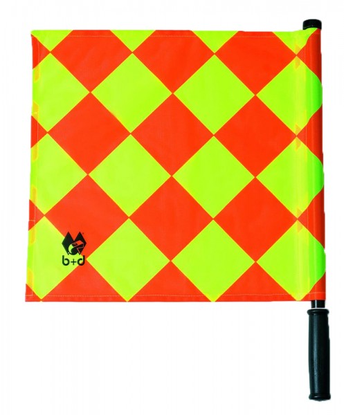 B+D Football Soccer Linesman Flag Cloth b+d Quadro I Yellow Red