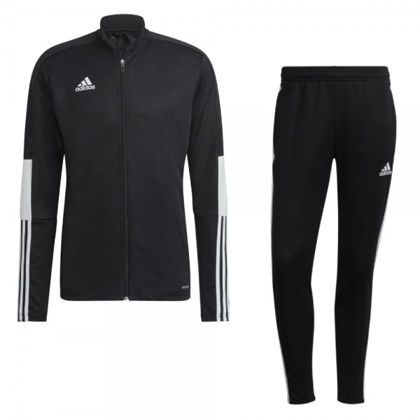 Adidas Tiro Essentials Trainingsanzug Herren schwarz weiß